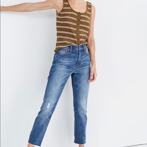 Madewell high-rise slim crop boyfriend